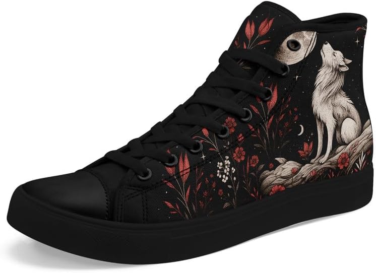 Стильные унисекс кроссовки на высокой подошве из холста с рисунком лесных животных для мужчин, удобная повседневная обувь на шнуровке для женщин Awsole, белый/черный/красный/коричневый
Стильные унисекс кроссовки на высокой подошве из холста с рисунком лесных животных для мужчин, удобная повседневная обувь на шнуровке для женщин Awsole, белый/черный/красный/коричневый