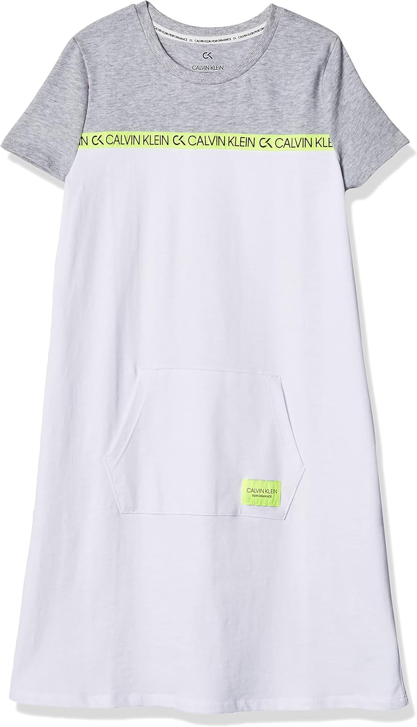 Платье для девочек Calvin Klein, надеваемое вручную, с круглым вырезом и логотипом., White Colorblock
Платье для девочек Calvin Klein, надеваемое вручную, с круглым вырезом и логотипом., White Colorblock