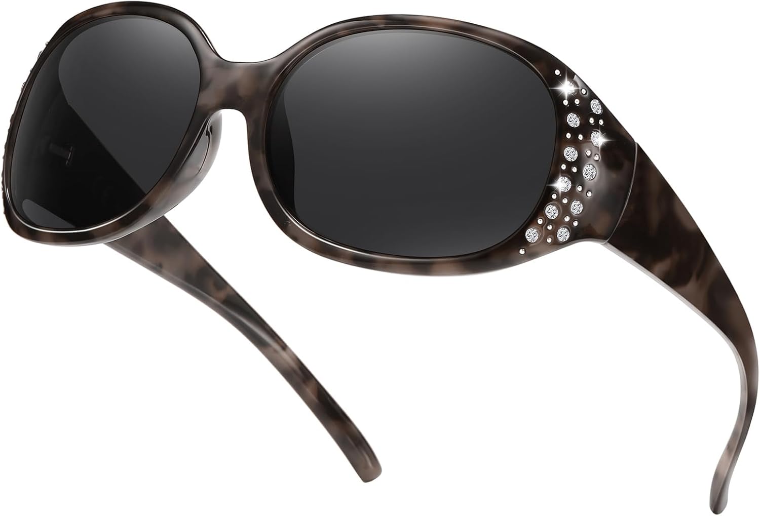 Женские поляризованные солнцезащитные очки HAOLOTA, солнцезащитные очки с оправой, украшенные стразами, с защитой от УФ-излучения UV400, A06 Grey Tortoise Frame Grey Lens
Женские поляризованные солнцезащитные очки HAOLOTA, солнцезащитные очки с оправой, украшенные стразами, с защитой от УФ-излучения UV400, A06 Grey Tortoise Frame Grey Lens