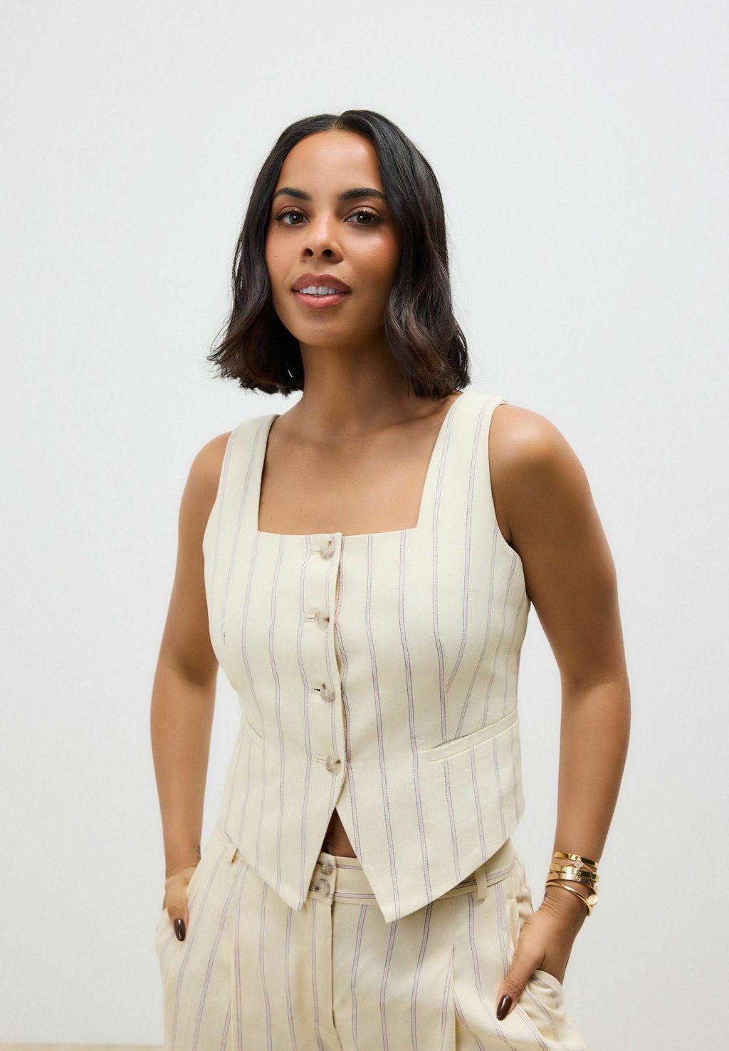 Жилет STRIPED SQUARE NECK Next, желтый
Жилет STRIPED SQUARE NECK Next, желтый