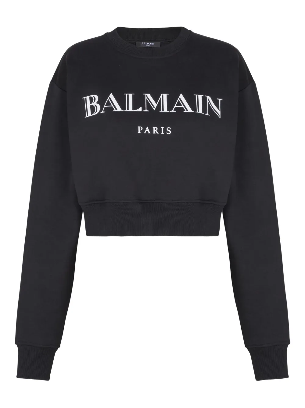 Укороченная толстовка с логотипом BALMAIN, черный
Укороченная толстовка с логотипом BALMAIN, черный