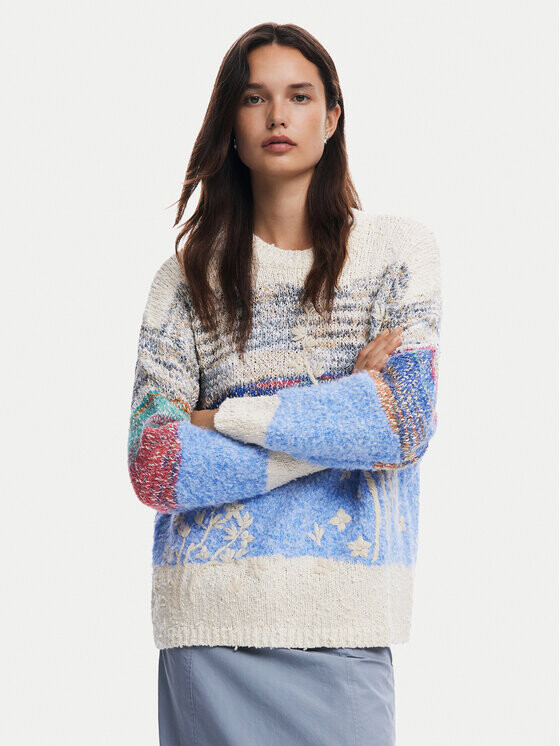 Пуловер свободного кроя Desigual, мультиколор
Пуловер свободного кроя Desigual, мультиколор