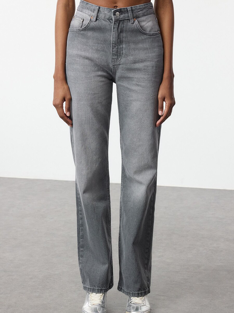 Джинсы свободного кроя Trendyol, серый деним
Джинсы свободного кроя Trendyol, серый деним