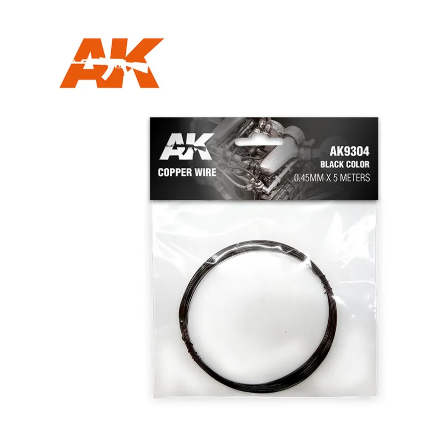 Медный провод — черный, 0,45 мм х 5 метров, Supplies & Accessories (AK-Interactive)
Медный провод — черный, 0,45 мм х 5 метров, Supplies & Accessories (AK-Interactive)