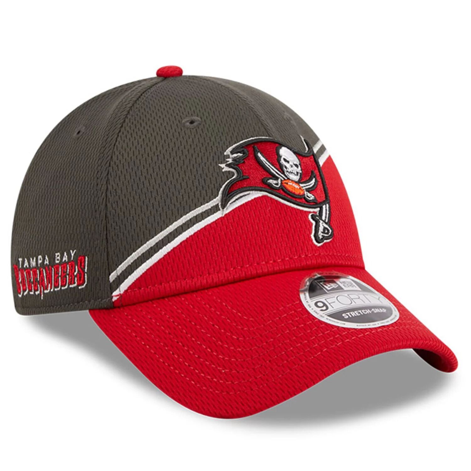 Мужская регулируемая кепка New Era Pewter/Red Tampa Bay Buccaneers 2023 Sideline 9FORTY
Мужская регулируемая кепка New Era Pewter/Red Tampa Bay Buccaneers 2023 Sideline 9FORTY