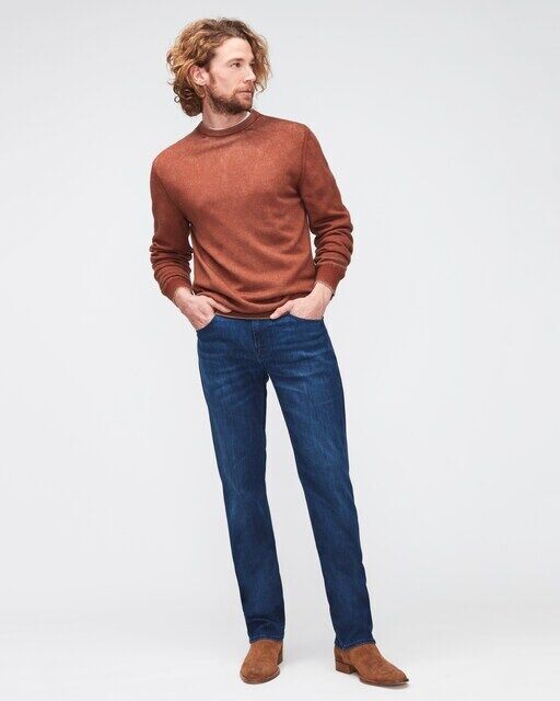 Мужские зауженные джинсы со средней посадкой 7 For All Mankind, темно-синий
Мужские зауженные джинсы со средней посадкой 7 For All Mankind, темно-синий