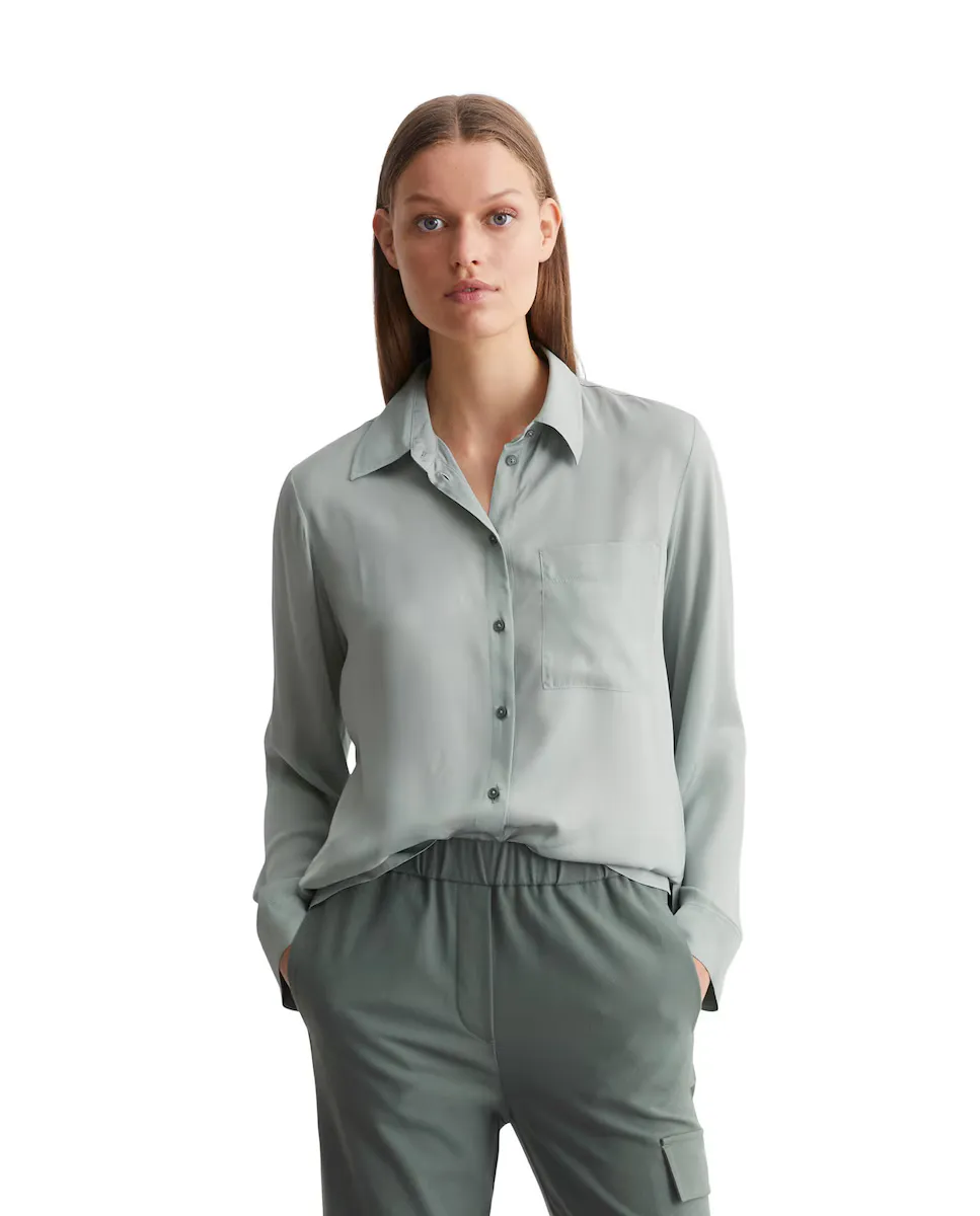 Женская свободная рубашка с нагрудным карманом MARC O'POLO, зеленый
Женская свободная рубашка с нагрудным карманом MARC O'POLO, зеленый