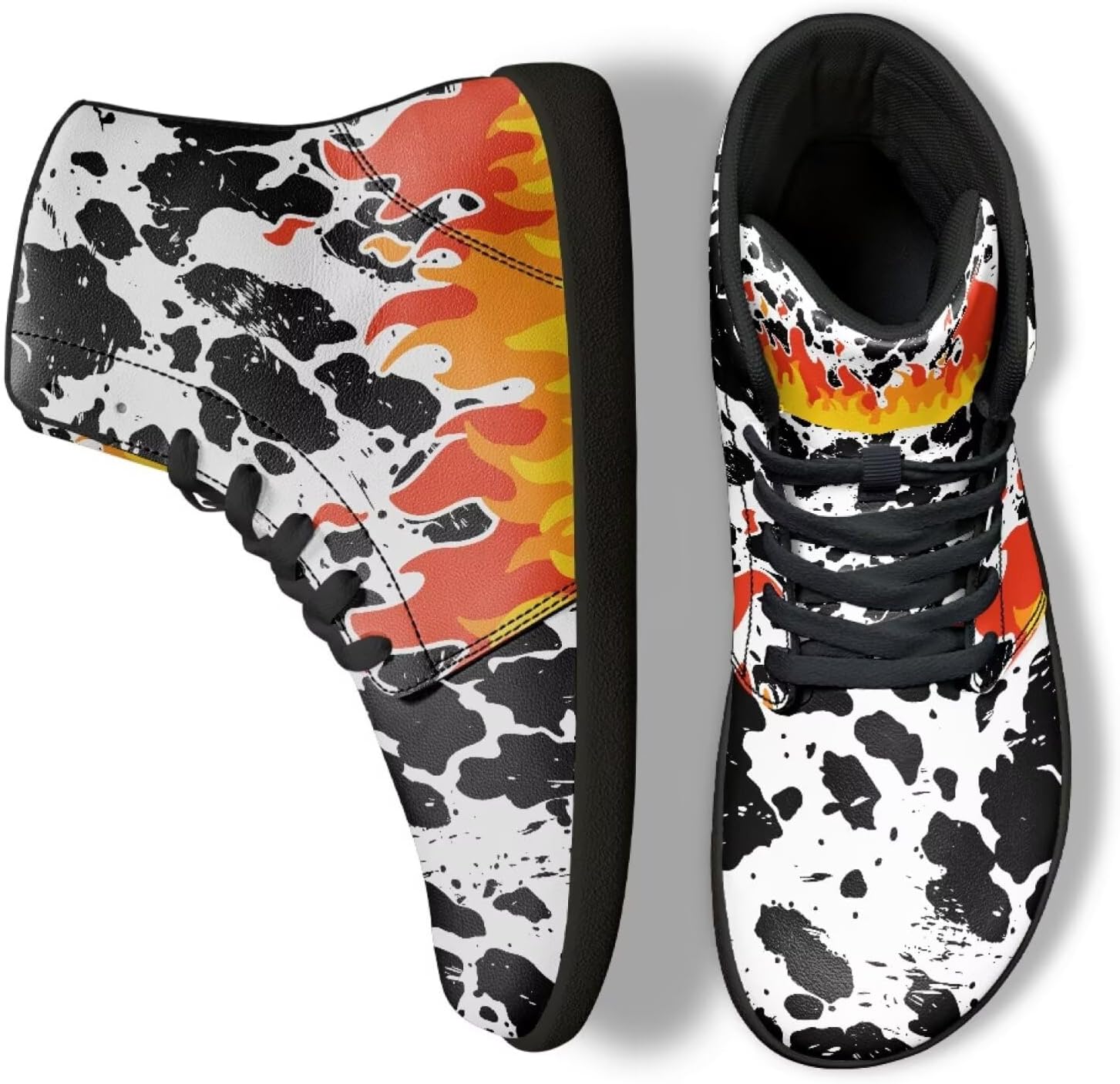 Кроссовки Binienty для женщин и мужчин с высоким верхом, с широким носком, минималистичные, босоножки, шнуровка, трейловый бег, Fire Cow Print
Кроссовки Binienty для женщин и мужчин с высоким верхом, с широким носком, минималистичные, босоножки, шнуровка, трейловый бег, Fire Cow Print