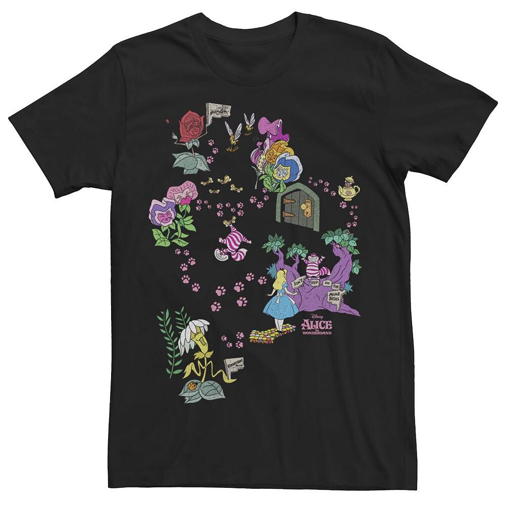 Мужская футболка Disney's Alice In Wonderland с отпечатками лап Чеширского кота и карты Licensed Character, черный
Мужская футболка Disney's Alice In Wonderland с отпечатками лап Чеширского кота и карты Licensed Character, черный