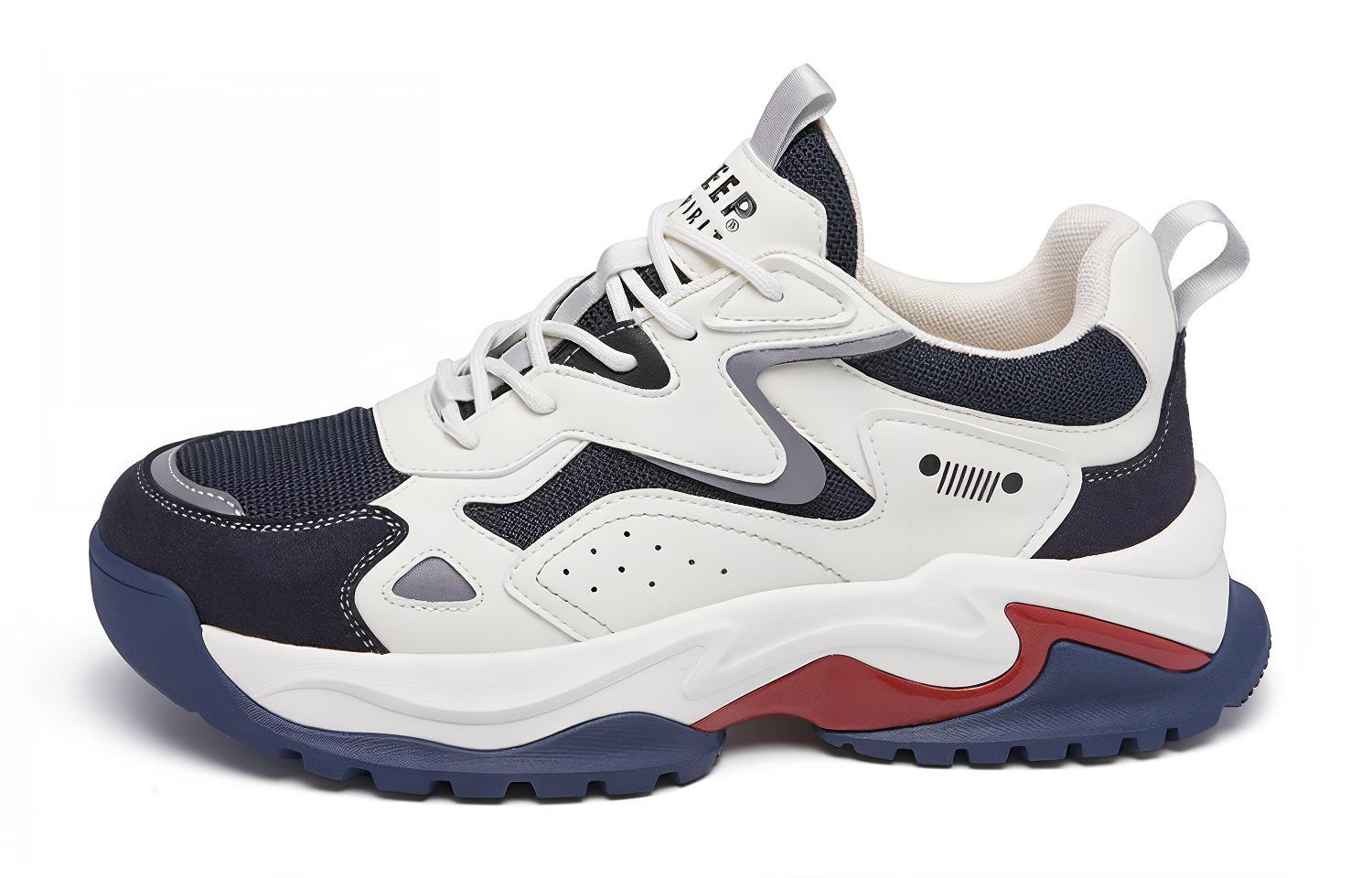 JEEP SPIRIT Износостойкие, дышащие, ударопрочные, низкие кроссовки для активного отдыха, мужские, белого и синего цветов
JEEP SPIRIT Износостойкие, дышащие, ударопрочные, низкие кроссовки для активного отдыха, мужские, белого и синего цветов