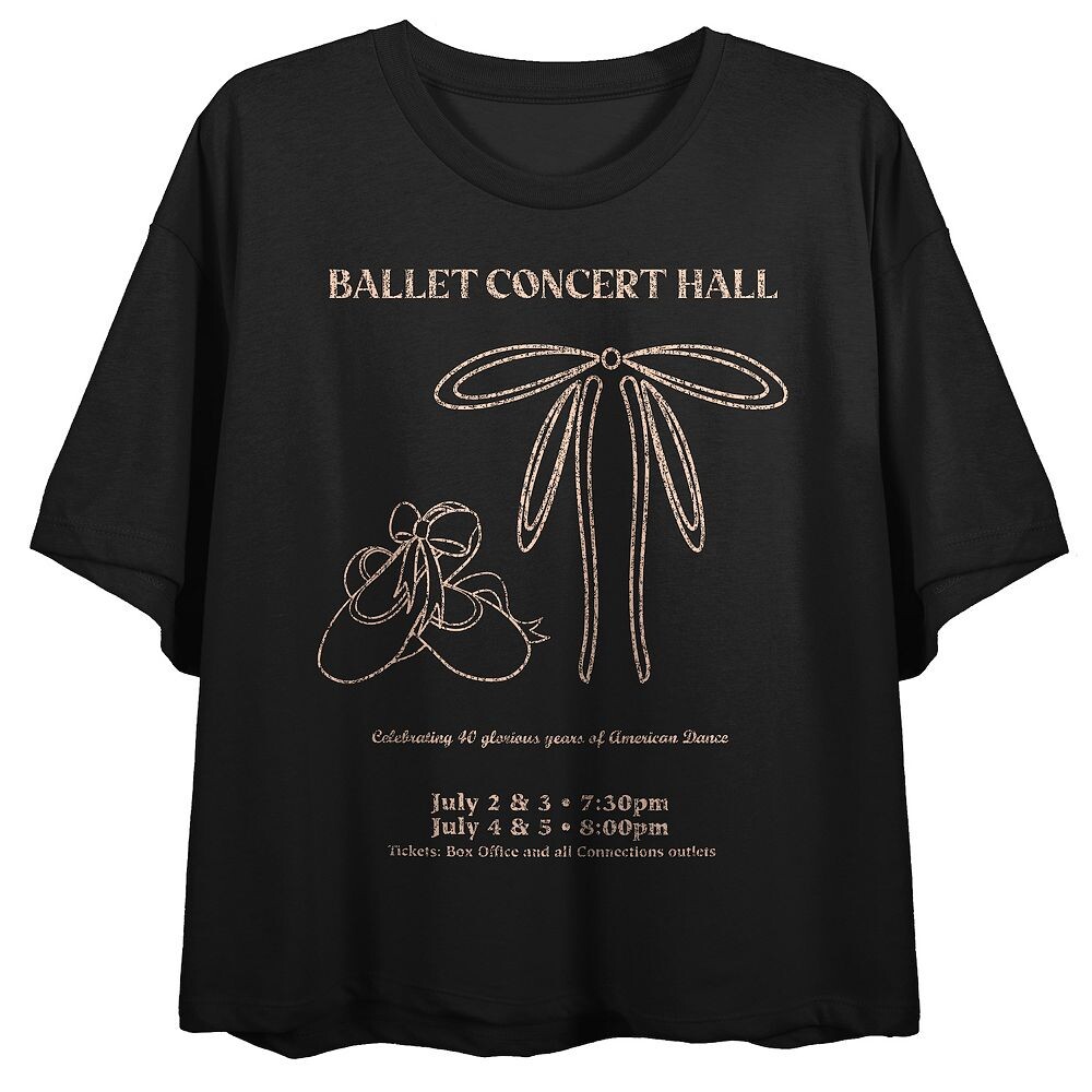 Футболка свободного кроя с круглым вырезом и рисунком для юниоров Faded Ballet Concert Hall, черный
Футболка свободного кроя с круглым вырезом и рисунком для юниоров Faded Ballet Concert Hall, черный