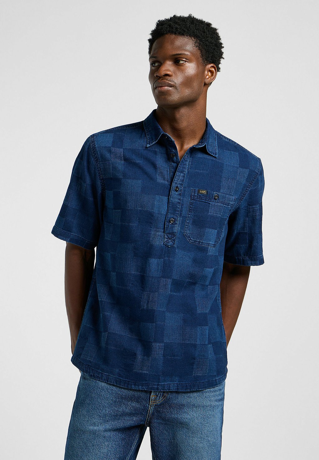 Рубашка Lee, синий 
Рубашка Lee, синий