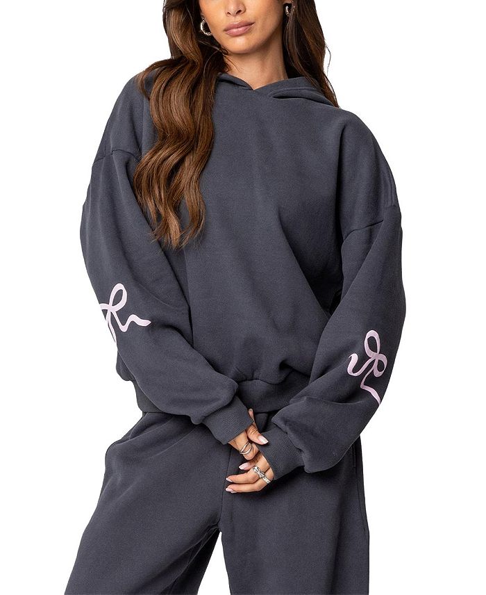 Толстовка с капюшоном Bonney Bow Detail Edikted, серый
Толстовка с капюшоном Bonney Bow Detail Edikted, серый