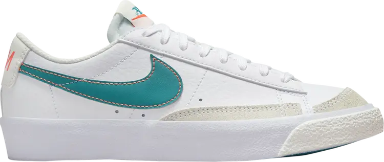 Кроссовки Blazer Low '77 GS 'White Aquamarine', белый 
Кроссовки Blazer Low '77 GS 'White Aquamarine', белый