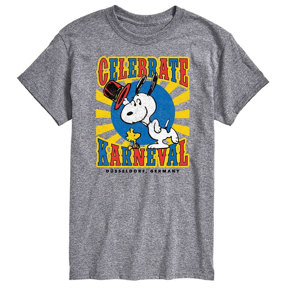 Мужская футболка с рисунком Peanuts Snoopy Celebrate Karneval Licensed Character, серый
Мужская футболка с рисунком Peanuts Snoopy Celebrate Karneval Licensed Character, серый