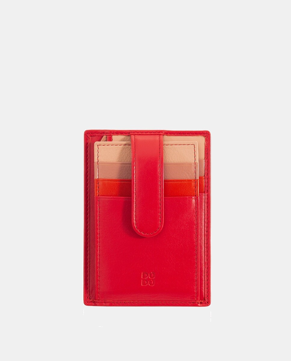 Визитница из телячьей кожи наппа красного цвета с пуговицей Dudu, красный
Визитница из телячьей кожи наппа красного цвета с пуговицей Dudu, красный