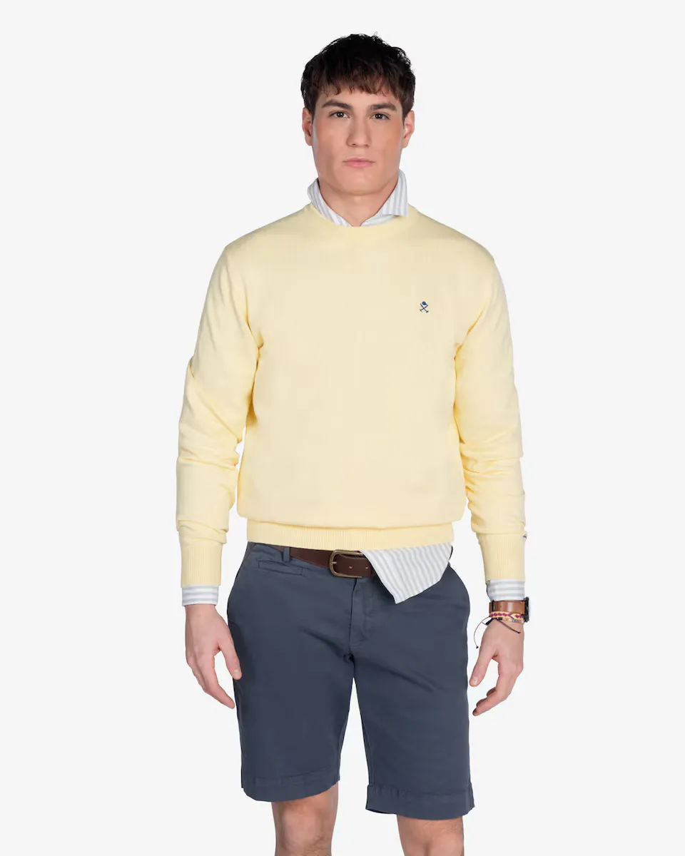 Мужской однотонный свитер с круглым вырезом Harper & Neyer, желтый
Мужской однотонный свитер с круглым вырезом Harper & Neyer, желтый