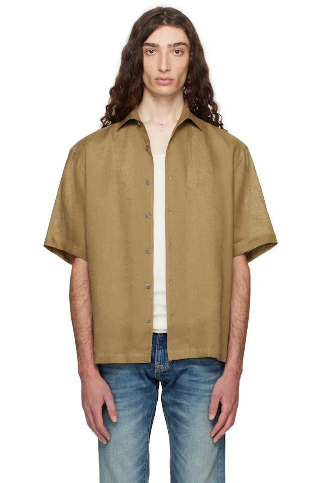 Рубашка из льна свободного кроя Beckham edition Boss, зеленый
Рубашка из льна свободного кроя Beckham edition Boss, зеленый