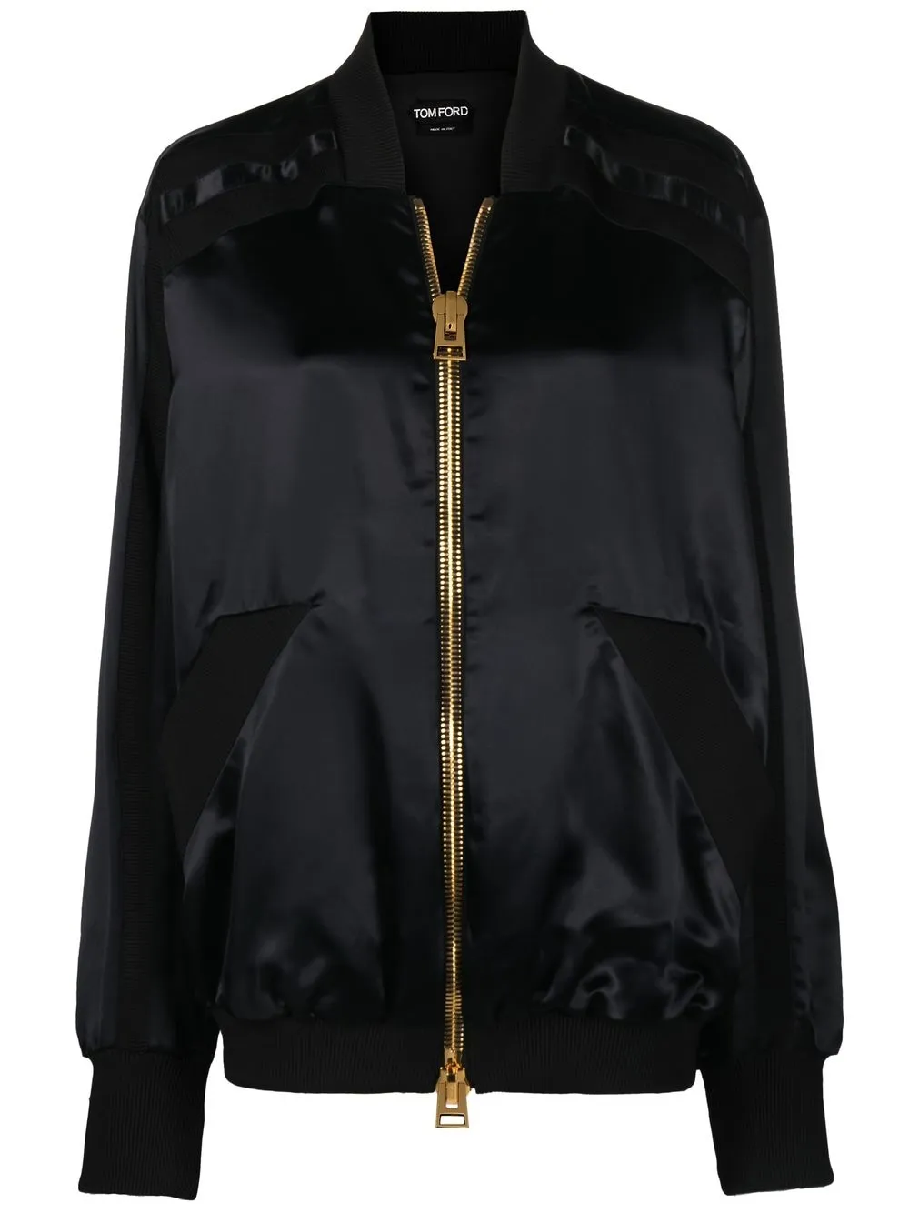 Шелковый бомбер TOM FORD, черный
Шелковый бомбер TOM FORD, черный