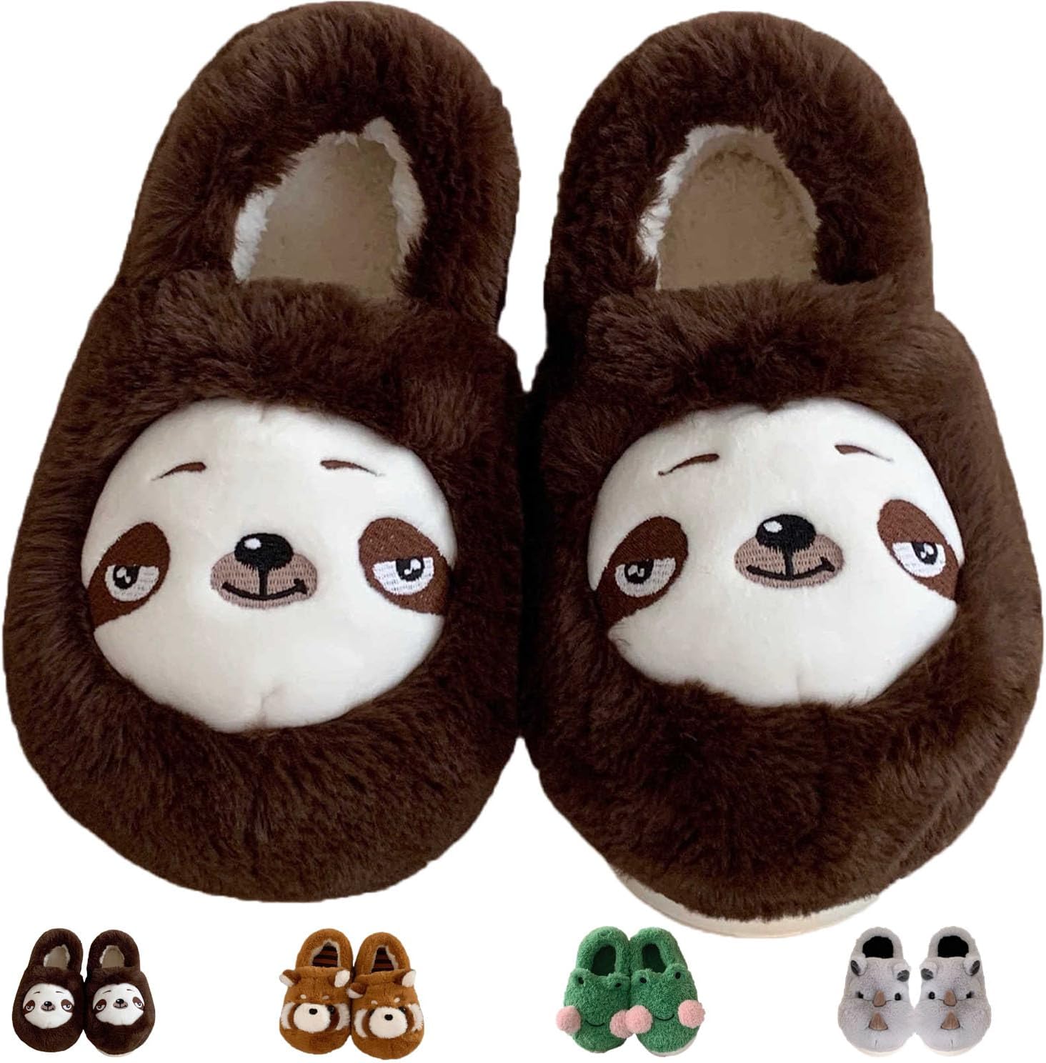 Тапочки Jfxgjuv с изображением ленивца, тапочки с лягушкой для женщин и мужчин, милые пушистые тапочки в виде животных, забавные мягкие удобные тапочки из пены с эффектом памяти для дома и улицы, коричневый
Тапочки Jfxgjuv с изображением ленивца, тапочки с лягушкой для женщин и мужчин, милые пушистые тапочки в виде животных, забавные мягкие удобные тапочки из пены с эффектом памяти для дома и улицы, коричневый
