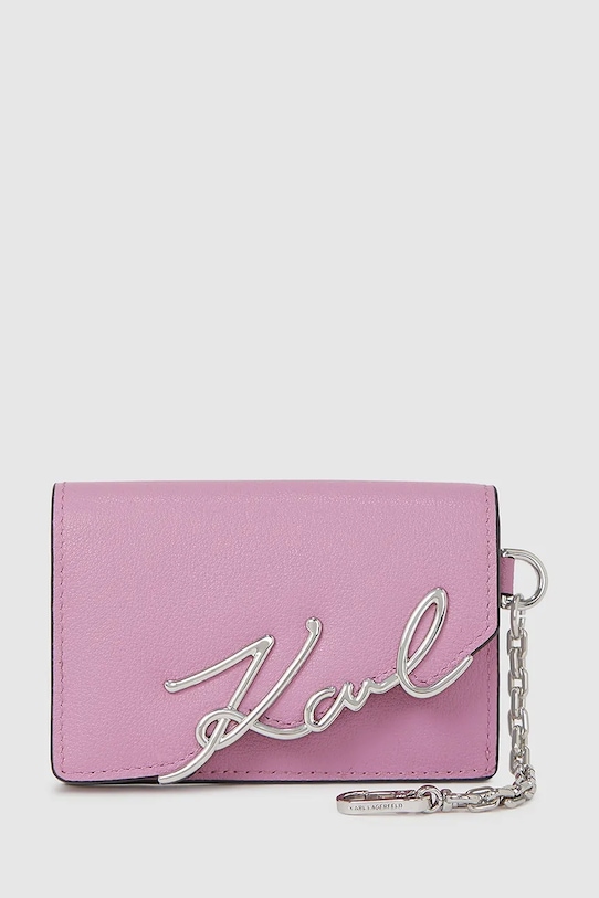 Кожаный кошелек K/SIGNATURE Karl Lagerfeld, розовый
Кожаный кошелек K/SIGNATURE Karl Lagerfeld, розовый
