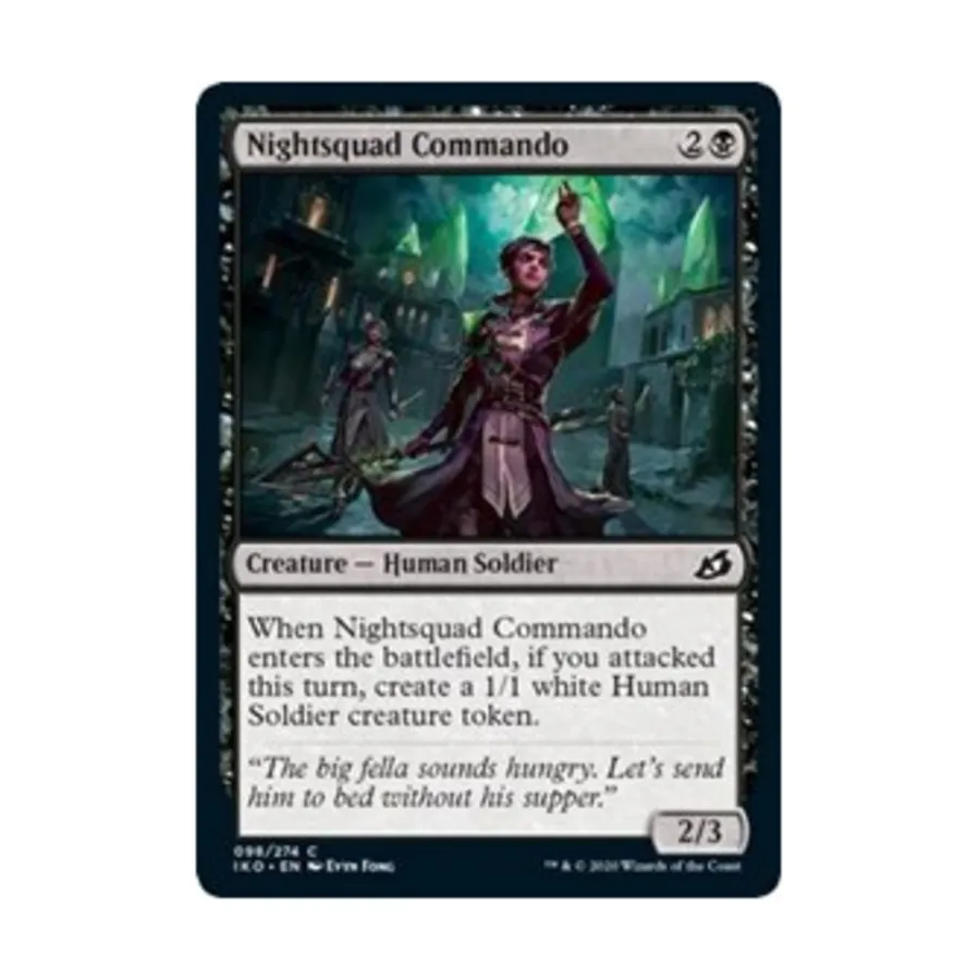 CCG Коммандос ночного отряда (К), MTG - Ikoria - Lair of Behemoths
CCG Коммандос ночного отряда (К), MTG - Ikoria - Lair of Behemoths