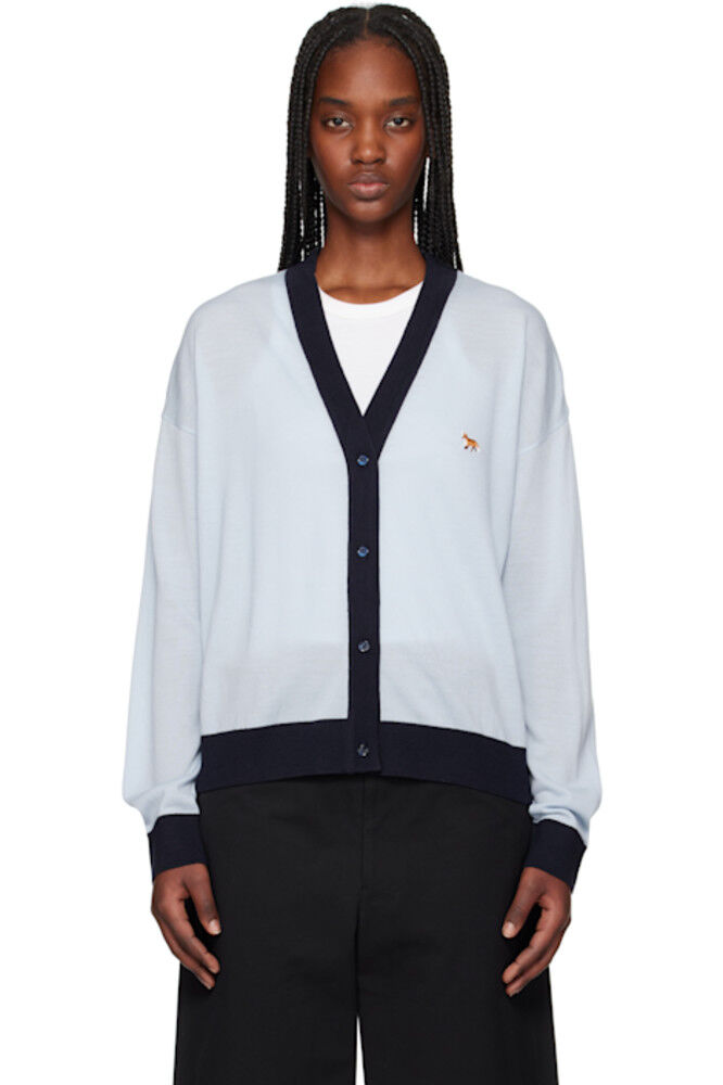 Двухцветный кардиган Comfort с нашивками Blue Baby Fox Maison Kitsuné
Двухцветный кардиган Comfort с нашивками Blue Baby Fox Maison Kitsuné