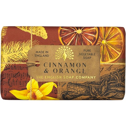 Anniversary Wrapped Soap Bar Увлажняющее мыло с корицей и маслом ши 190 г - Аромат корицы и апельсина The English Soap Company
Anniversary Wrapped Soap Bar Увлажняющее мыло с корицей и маслом ши 190 г - Аромат корицы и апельсина The English Soap Company