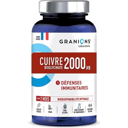 Биглицинат меди 2 мг - запас на 2 месяца Granions
Биглицинат меди 2 мг - запас на 2 месяца Granions