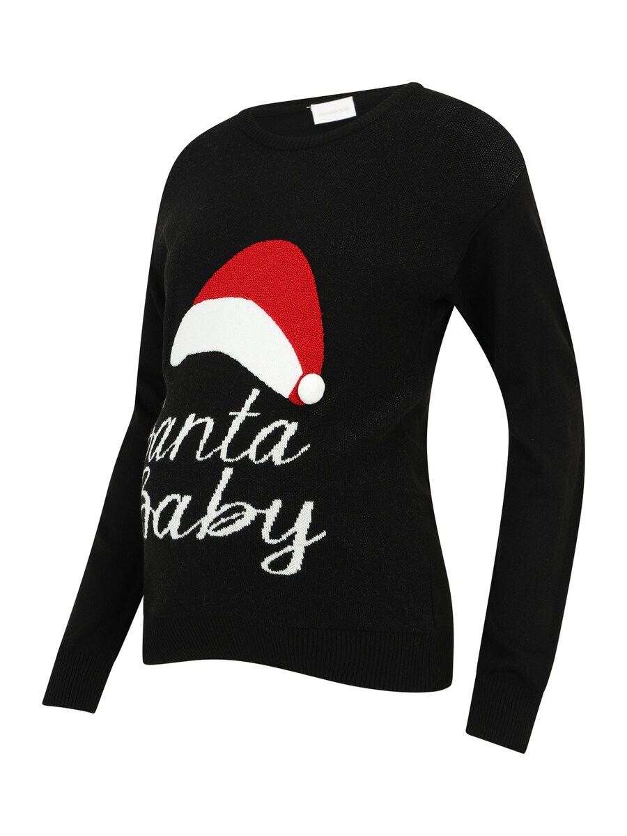 Тонкий вязаный свитер MAMALICIOUS Sweater MLSANTA BABY, черный 
Тонкий вязаный свитер MAMALICIOUS Sweater MLSANTA BABY, черный
