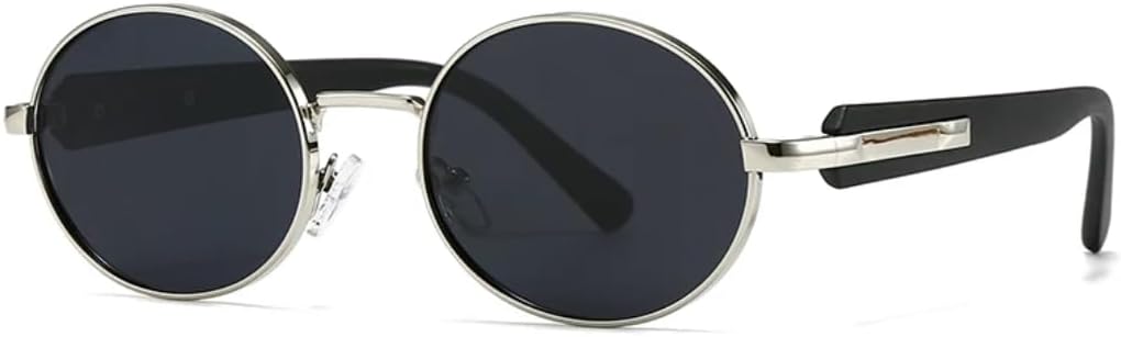 Солнцезащитные очки с защитой UV400 | Металлические петли, круглая оправа, цветные линзы | Для женщин и мужчин, для занятий спортом на открытом воздухе и вождения DSVIGF, Silver
Солнцезащитные очки с защитой UV400 | Металлические петли, круглая оправа, цветные линзы | Для женщин и мужчин, для занятий спортом на открытом воздухе и вождения DSVIGF, Silver