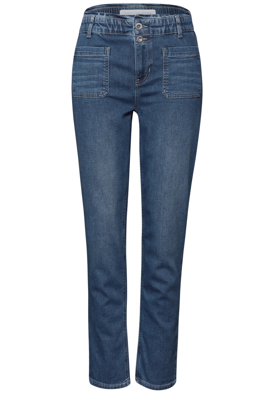 Зауженные джинсы STREET ONE Paperbag, Blue Denim
Зауженные джинсы STREET ONE Paperbag, Blue Denim