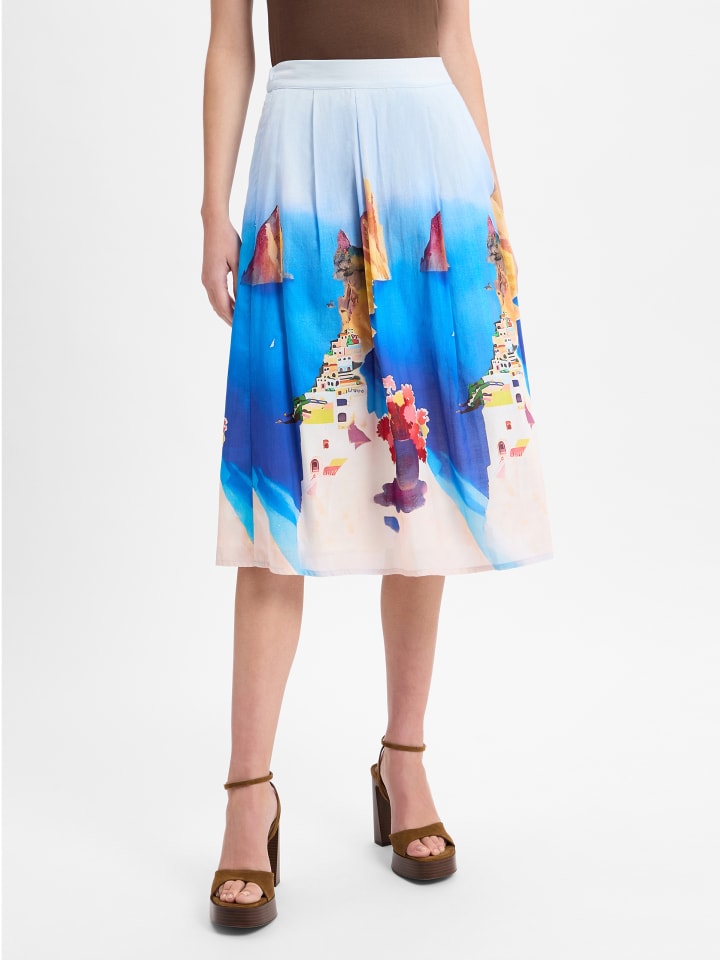 Юбка длиной до колена More & More, цвет blau mehrfarbig
Юбка длиной до колена More & More, цвет blau mehrfarbig