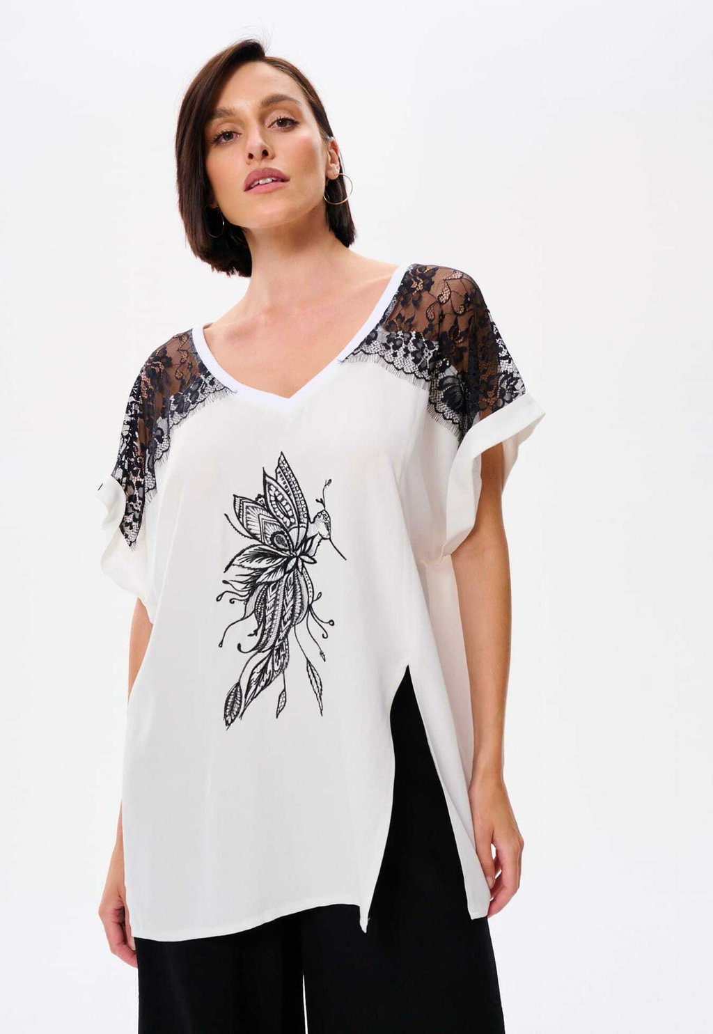 Блуза blue shadow, молочный 
Блуза blue shadow, молочный