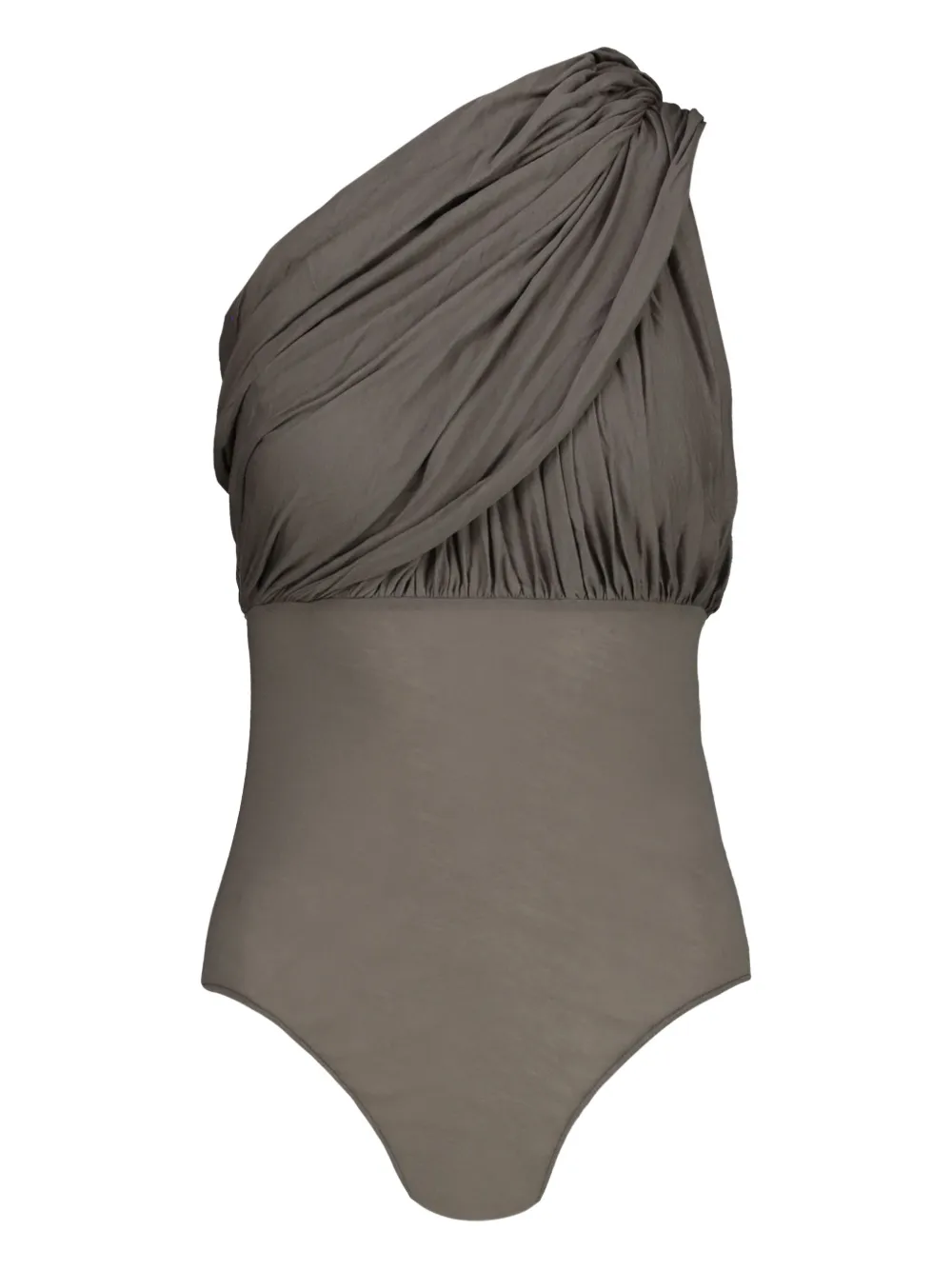 Боди Lido асимметричного кроя с драпировкой Rick Owens, серый
Боди Lido асимметричного кроя с драпировкой Rick Owens, серый