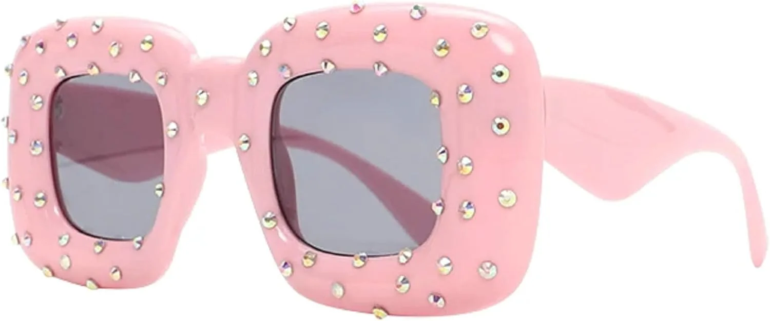 Надувные квадратные солнцезащитные очки с бриллиантами для женщин, украшенные стразами, модный тренд, большая оправа, сверкающие очки mincl, 2pcs-pink&red
Надувные квадратные солнцезащитные очки с бриллиантами для женщин, украшенные стразами, модный тренд, большая оправа, сверкающие очки mincl, 2pcs-pink&red