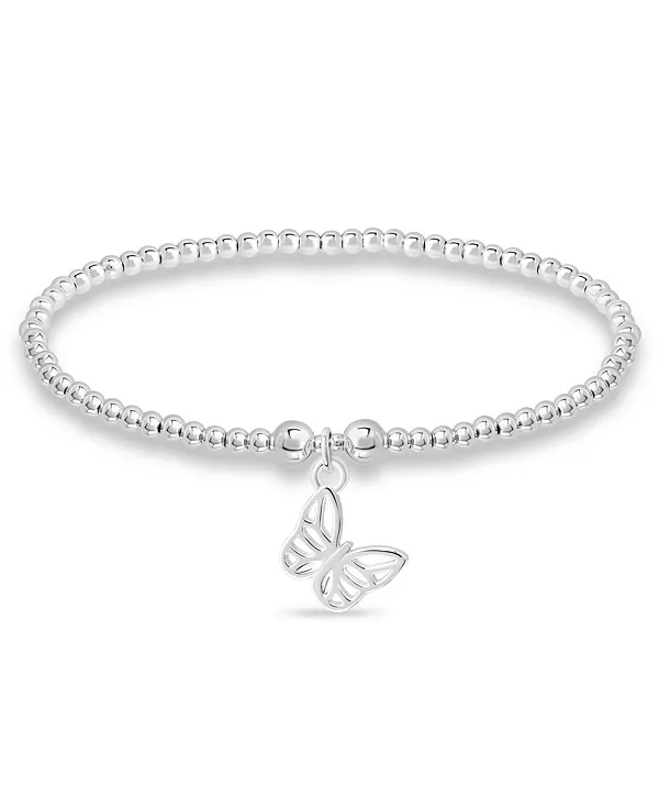 Браслет с подвесками в виде бабочки из бисера, посеребренный Macy'S, silver
Браслет с подвесками в виде бабочки из бисера, посеребренный Macy'S, silver