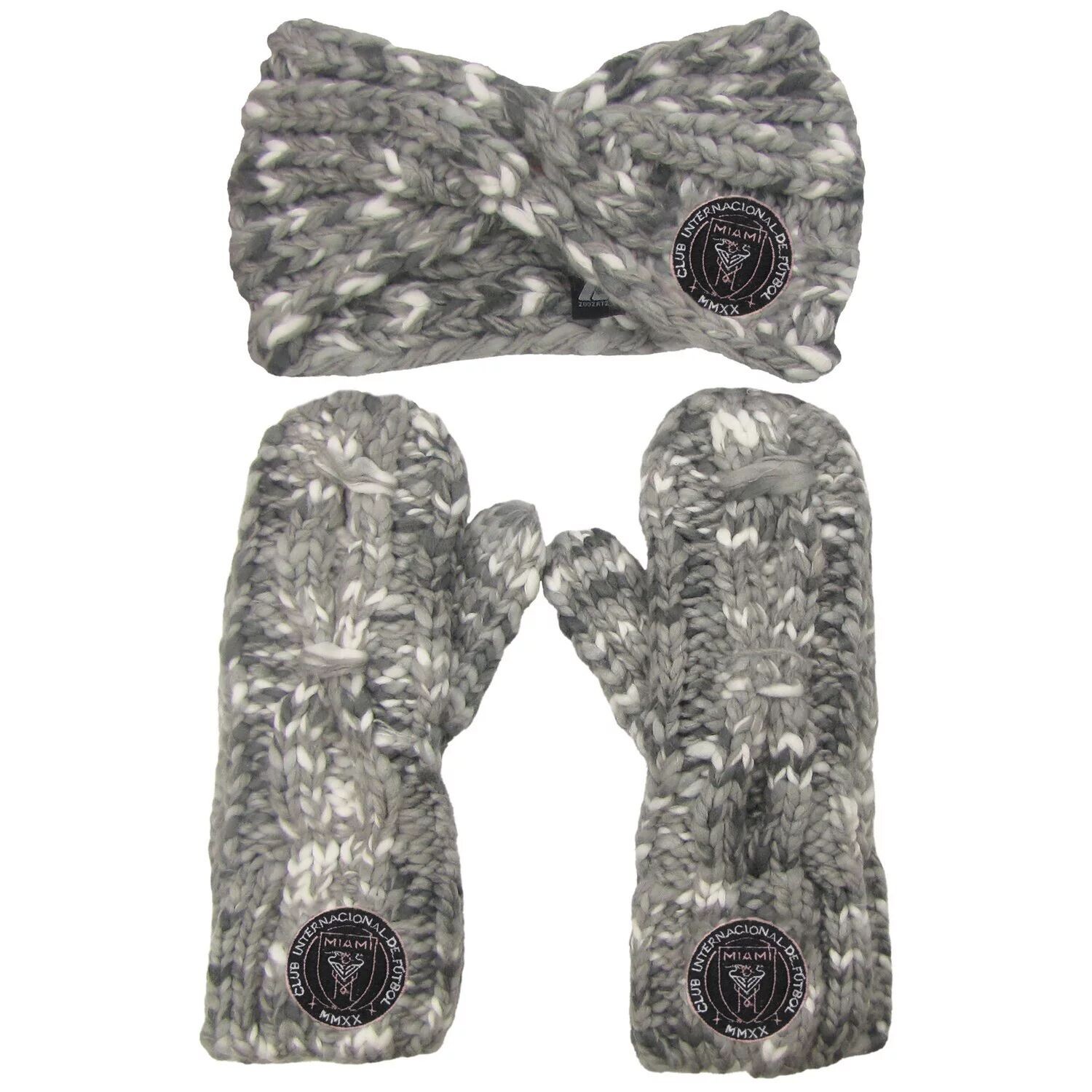 Женский комплект из повязки на голову и варежек ZooZatz Inter Miami CF Marled
Женский комплект из повязки на голову и варежек ZooZatz Inter Miami CF Marled