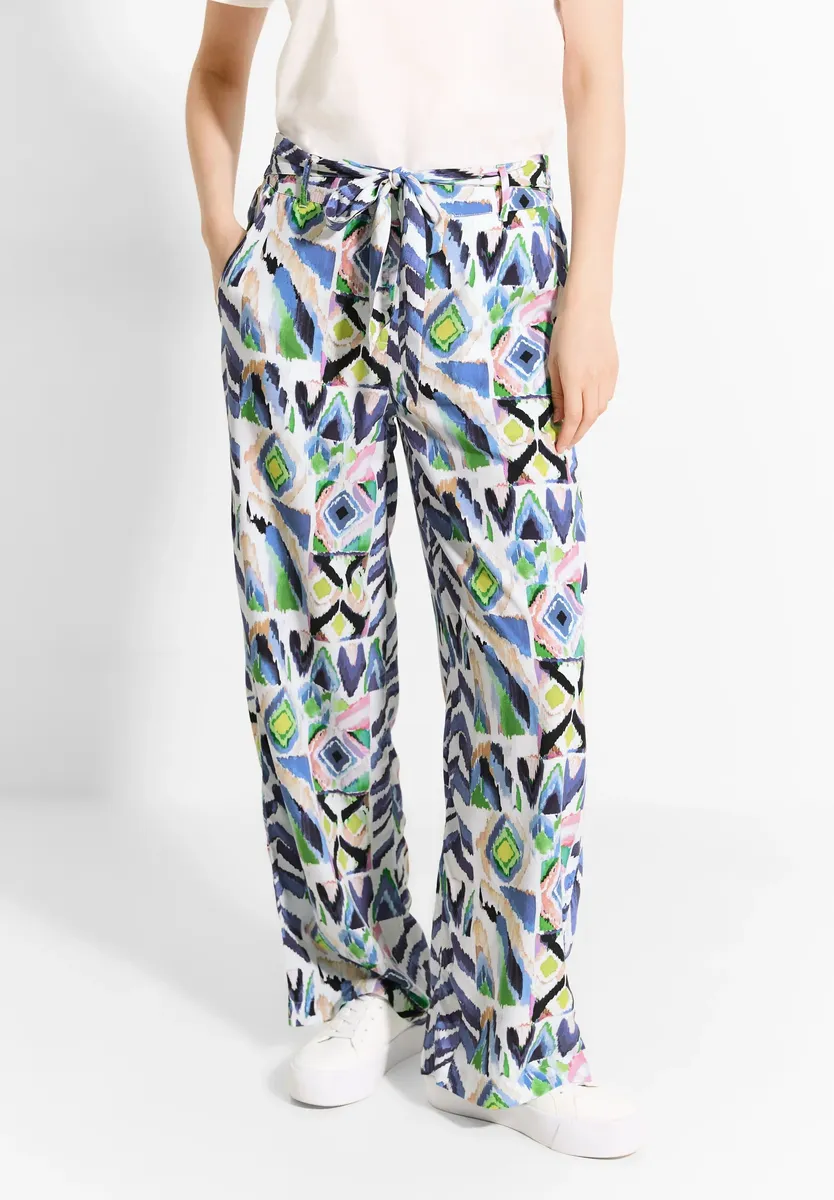 Брюки Cecil Marlene, эластичный пояс с тканевым поясом, белый
Брюки Cecil Marlene, эластичный пояс с тканевым поясом, белый