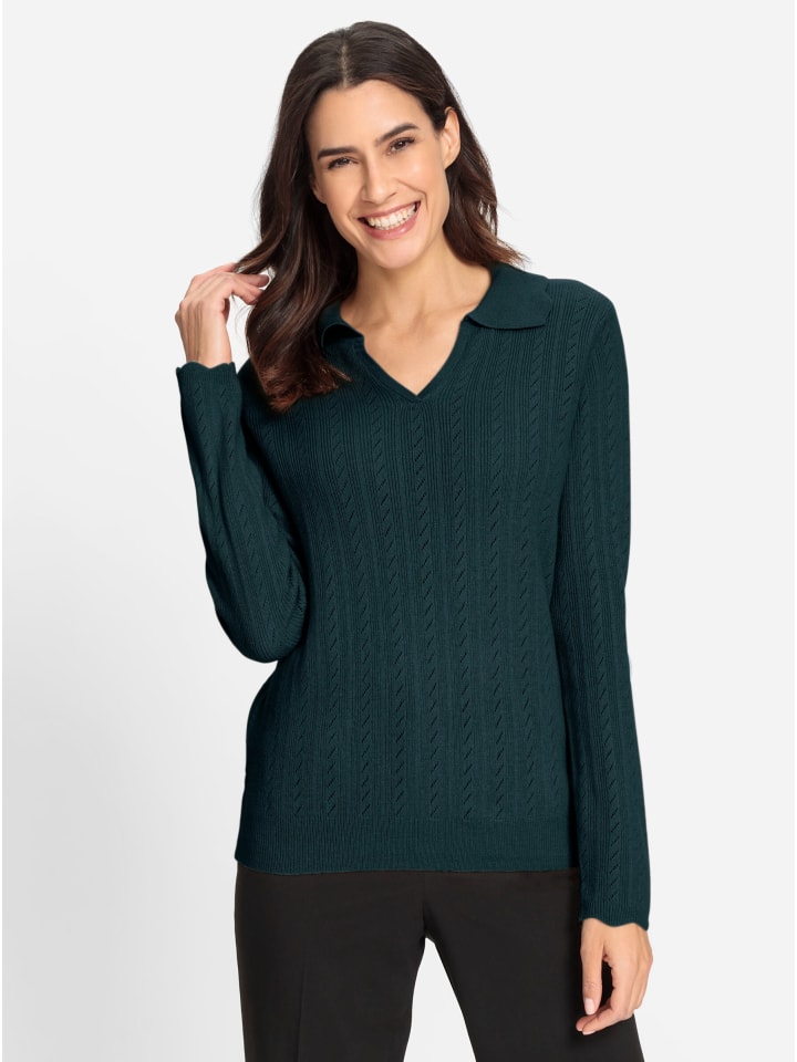 Свитер поло в бензиновом цвете WITT WEIDEN
Свитер поло в бензиновом цвете WITT WEIDEN