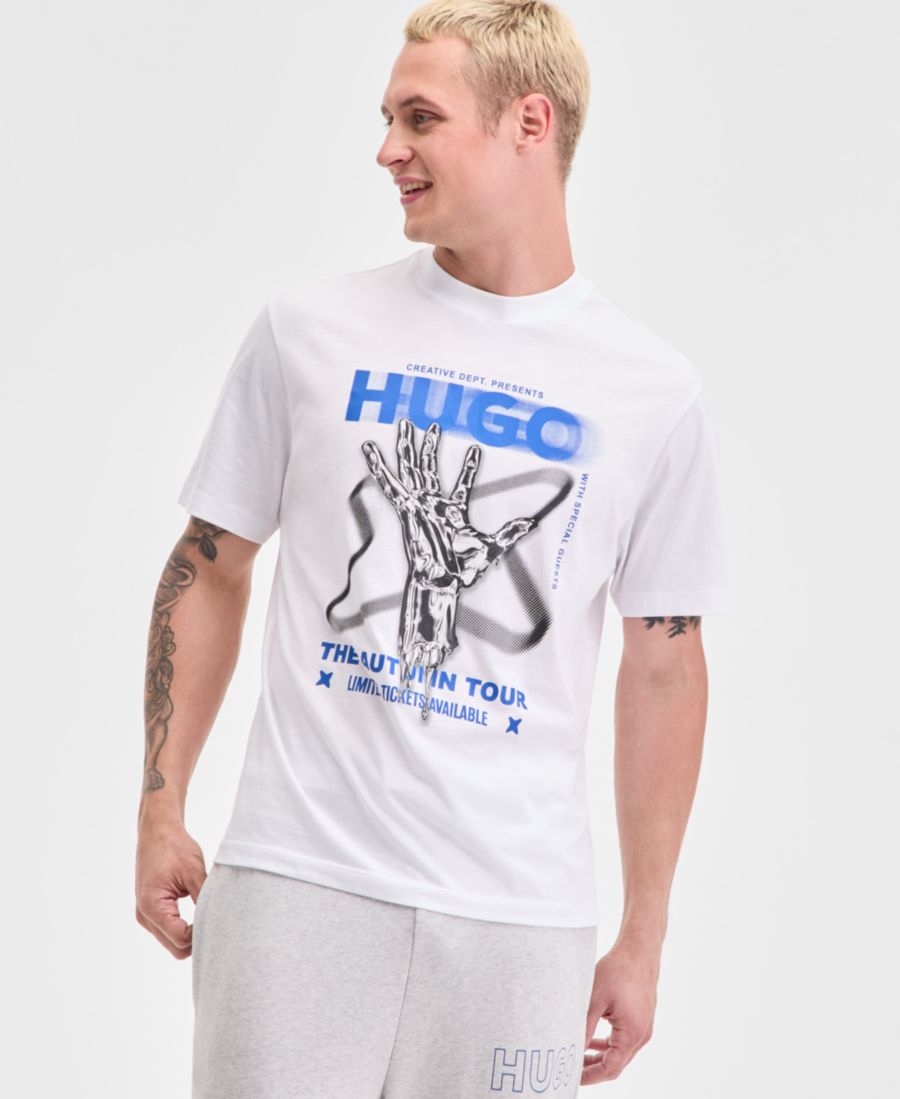 Мужская футболка с логотипом креативного отдела Hugo Boss, White
Мужская футболка с логотипом креативного отдела Hugo Boss, White