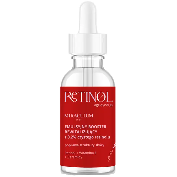 Восстанавливающий бустер для лица с ретинолом, 30 мл Miraculum Retinol
Восстанавливающий бустер для лица с ретинолом, 30 мл Miraculum Retinol