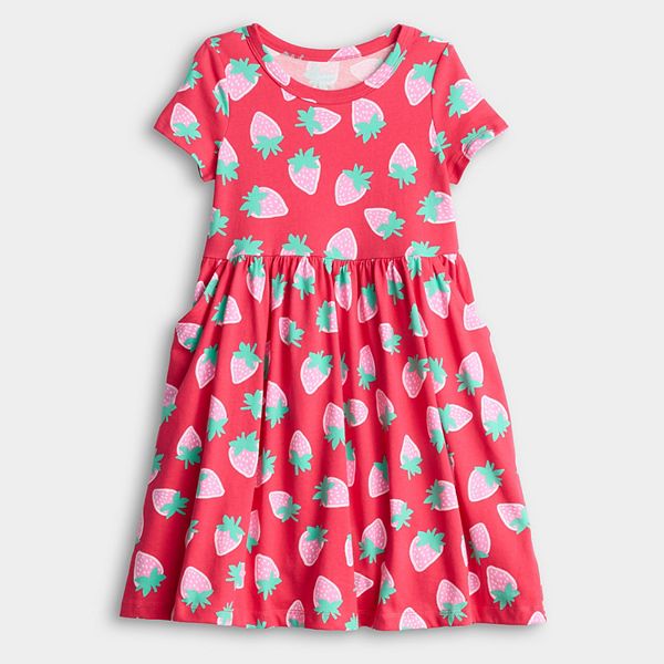 Детское платье с коротким рукавом и принтом, размеры 4-12 Jumping Beans, Red Strawberry
Детское платье с коротким рукавом и принтом, размеры 4-12 Jumping Beans, Red Strawberry