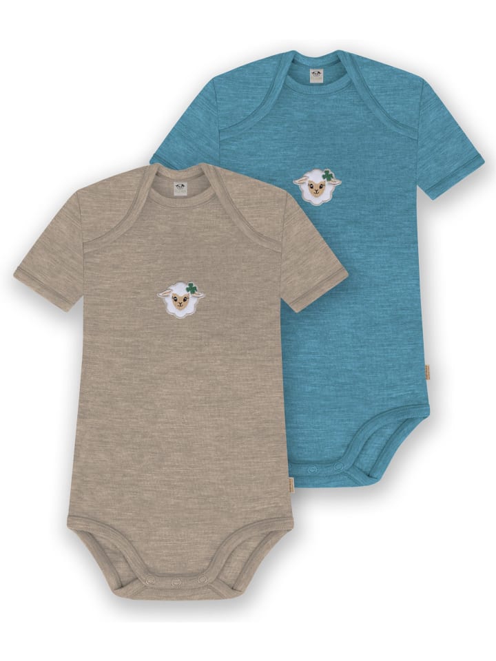 Normani Outdoor Sports Комплект из 2 детских боди с коротким рукавом из мериносовой шерсти, цвет Тауранга, бежевый/синий
Normani Outdoor Sports Комплект из 2 детских боди с коротким рукавом из мериносовой шерсти, цвет Тауранга, бежевый/синий