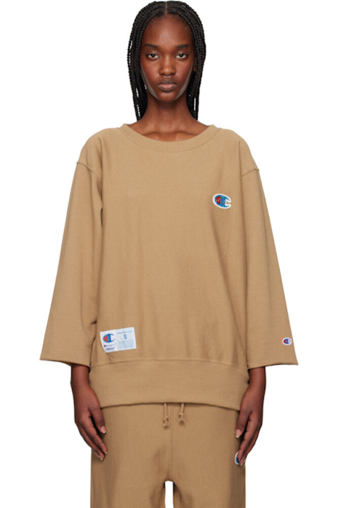 Свитшот Tan Champion Edition с аппликацией из бисера и логотипом UNDERCOVER
Свитшот Tan Champion Edition с аппликацией из бисера и логотипом UNDERCOVER