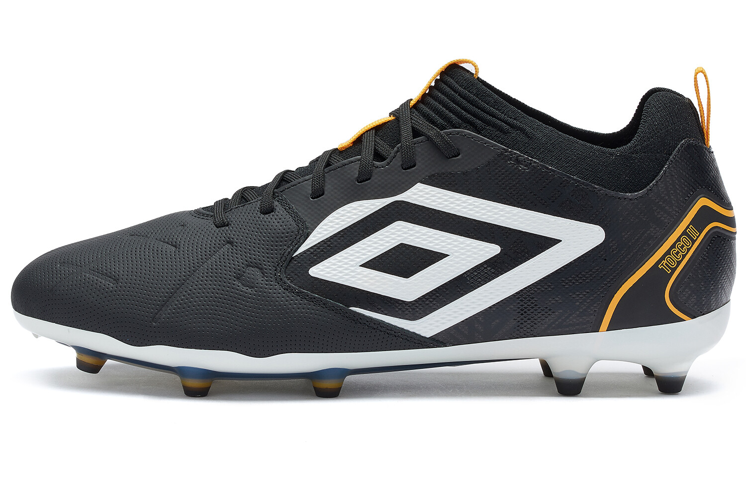 Футбольные бутсы мужские низкие черные/белые/оранжево-желтые Umbro
Футбольные бутсы мужские низкие черные/белые/оранжево-желтые Umbro