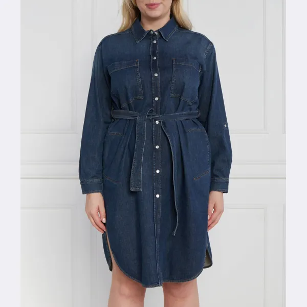 Джинсовое платье больших размеров с поясом Persona By Marina Rinaldi, синий
Джинсовое платье больших размеров с поясом Persona By Marina Rinaldi, синий