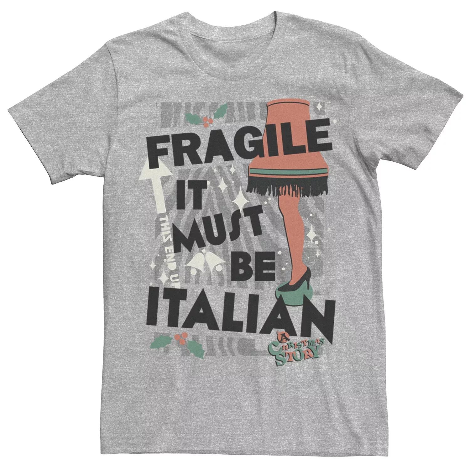 Мужская хрупкая итальянская футболка «Рождественская история» Licensed Character
Мужская хрупкая итальянская футболка «Рождественская история» Licensed Character