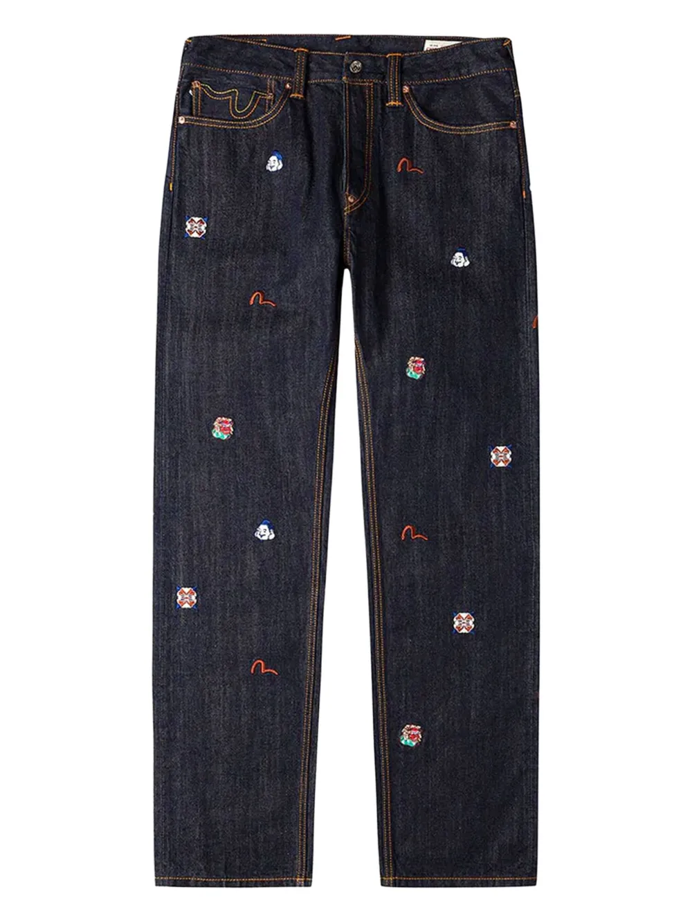 Джинсы из денима с вышивкой Evisu, синий
Джинсы из денима с вышивкой Evisu, синий