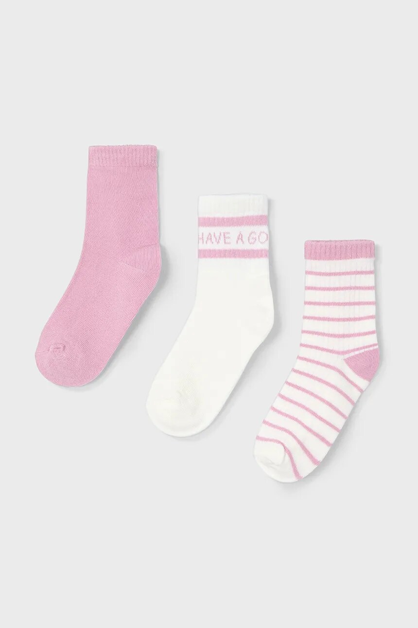 Детские носки 3 пары Mayoral, розовый
Детские носки 3 пары Mayoral, розовый
